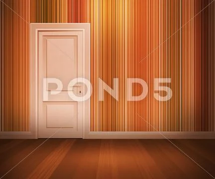 Retro interior background Stock Illustration