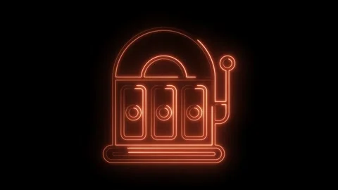 Retro jukebox neon outline animation glowing vintage music box graphic illu.. Video stock 330778283