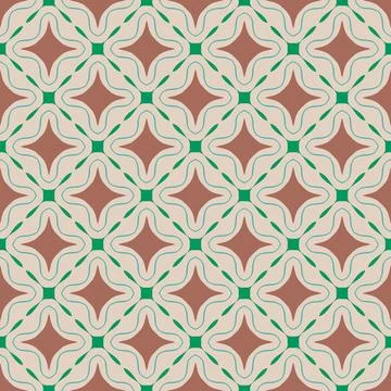 Retro kaleidoscope pattern in the style of the 70s and 60s. Geometric pattern Illustrazione stock