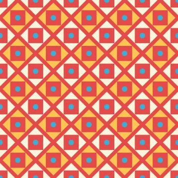 Retro kid seamless pattern. Endless texture Stock Illustration