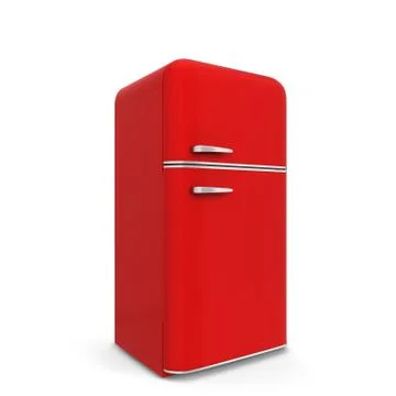 Retro kitchen fridge Stock Illustration