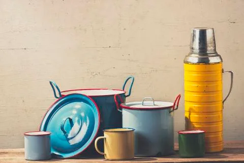 Retro kitchenware Stock Photos