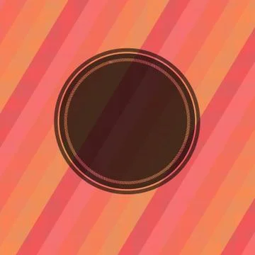Retro label with color background Stock Illustration