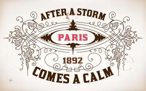 Retro label Stock Illustration