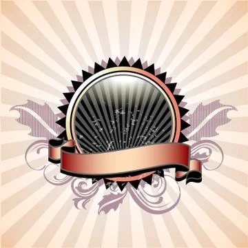 Retro label Stock Illustration