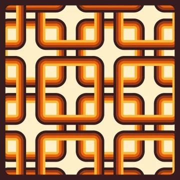 Retro label over pattern background vector illustration Stock Illustration