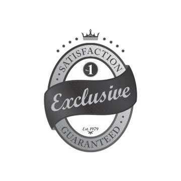 Retro label sticker Illustrazione stock