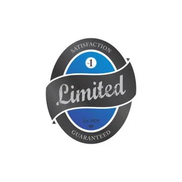 Retro label sticker Illustrazione stock