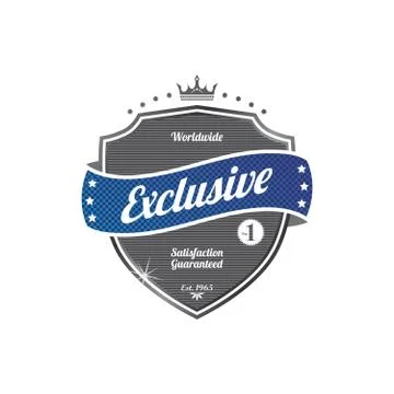 Retro label sticker Illustrazione stock