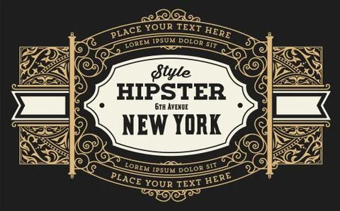 Retro label. Vector file Stock Illustration