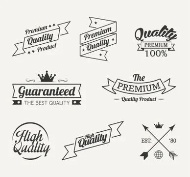 Retro labels Stock Illustration