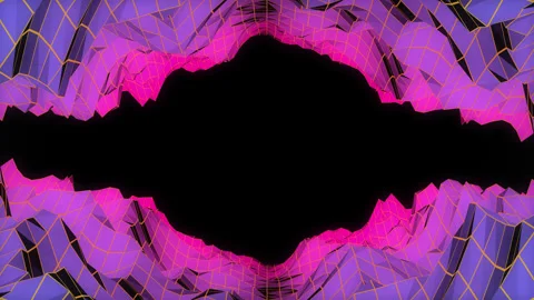 Retro Landscape Frame Loop Stock Footage 303528802