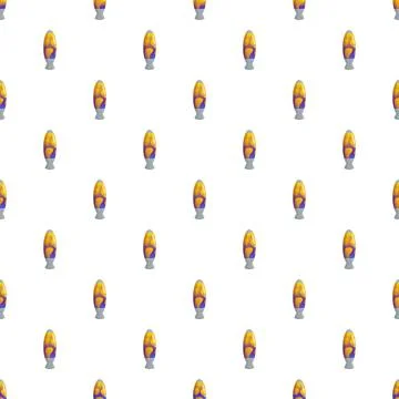 Retro lava lamp creating a seamless pattern background Illustrazione stock