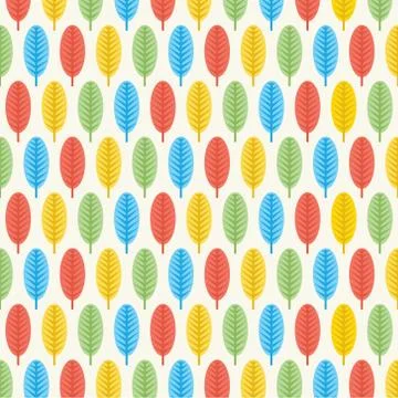 Retro leaf pattern background vector 스톡 일러스트