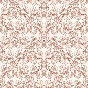 Retro leaves Stock Illustration