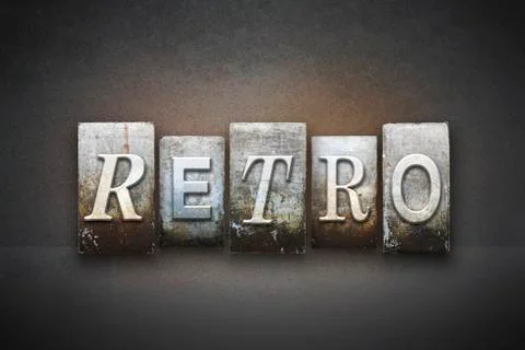 Retro letterpress Illustrazione stock