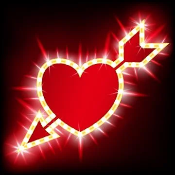 Retro light banner Stock Illustration