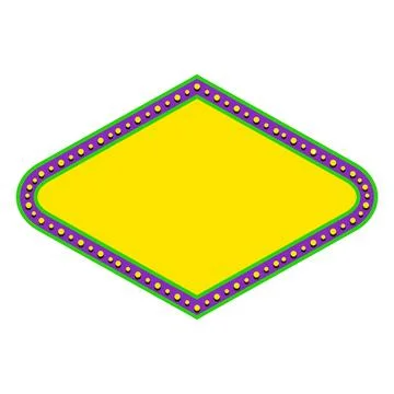 Retro Light Bulb Empty Frame For Advertising Stock Illustration