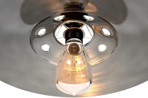 Retro Light Fitting Stock Illustration