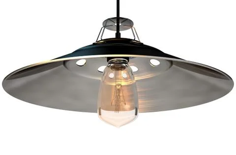 Retro Light Fitting Stock Illustration