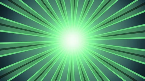 Retro Light Rays Green Stock Footage 94855555