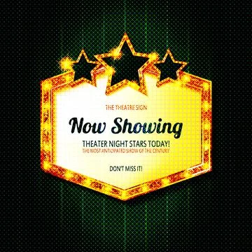 Retro light sign. Stock Illustration