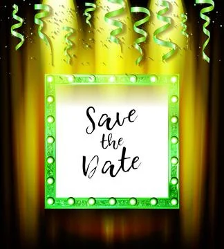 Retro light sign. Stock Illustration