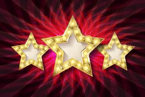 Retro light sign Stock Illustration