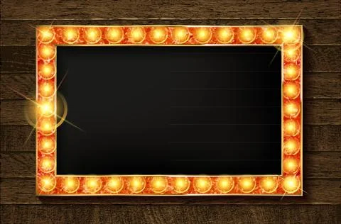Retro light sign. Stock-Illustration
