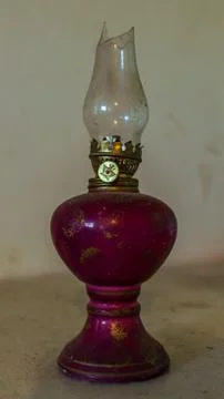 Retro light source, broken glass bulb Stock Photos