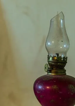 Retro light source, broken glass bulb Stock Photos