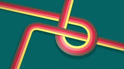 Retro lines animation multiple Video stock 12280766