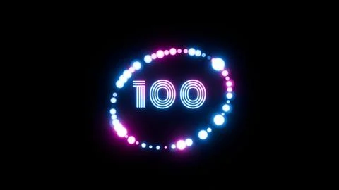 Retro Loading Animation: Futuristic Progress Circle with Vibrant Neon Colors 스톡 일러스트