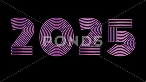 Retro Loading Animation with Neon Typography for 2025: Dynamic Visual ...