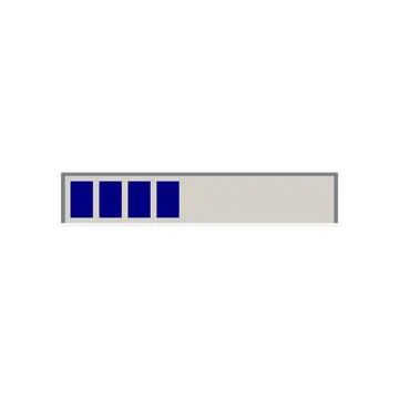 Retro loading bar progress icon. 스톡 일러스트