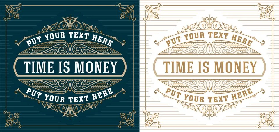 Retro logo template Stock Illustration