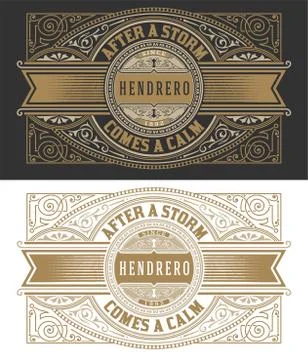 Retro logo template Stock Illustration