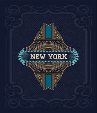 Retro logo template Stock Illustration