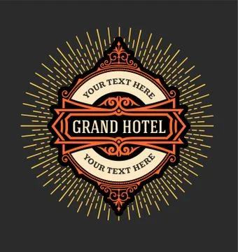 Retro logo. vector Stock Illustration