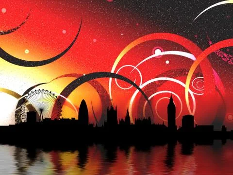 Retro London Stock Illustration