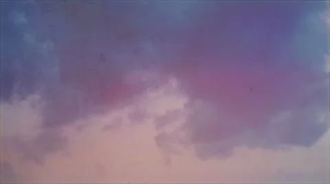Retro look colorful sunset clouds. Stock Footage 40688070
