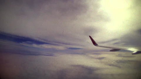 Retro look view from aeroplane Stock-Footage 39882895