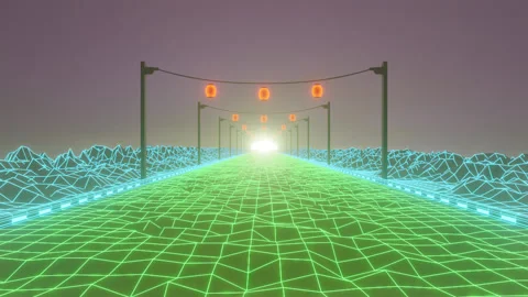 Retro loop animation Video stock 192311126