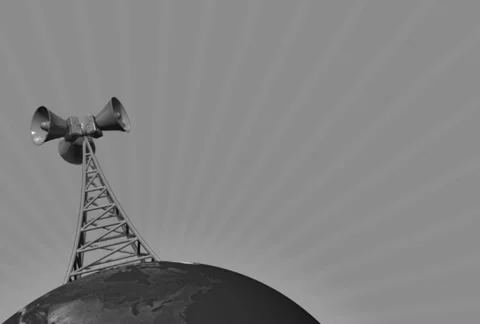 Retro Loud speaker tower Stock-Footage 37561271