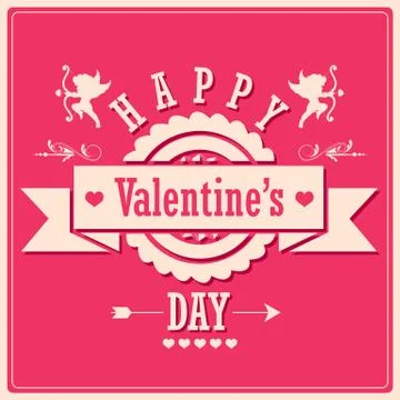 Retro Love Background Stock Illustration