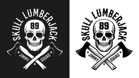 	Retro lumberjack emblem  Stock Illustration