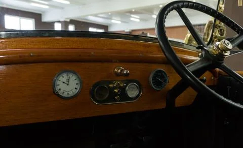 Retro machine.Front panel wheel Stock Photos