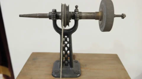 Retro manual grinding machine Stock Footage 90351909