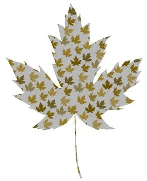 Retro Maple leaf Stock Illustration