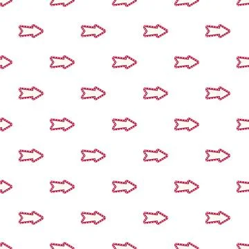 Retro marquee arrow seamless pattern pointing right Stock Illustration